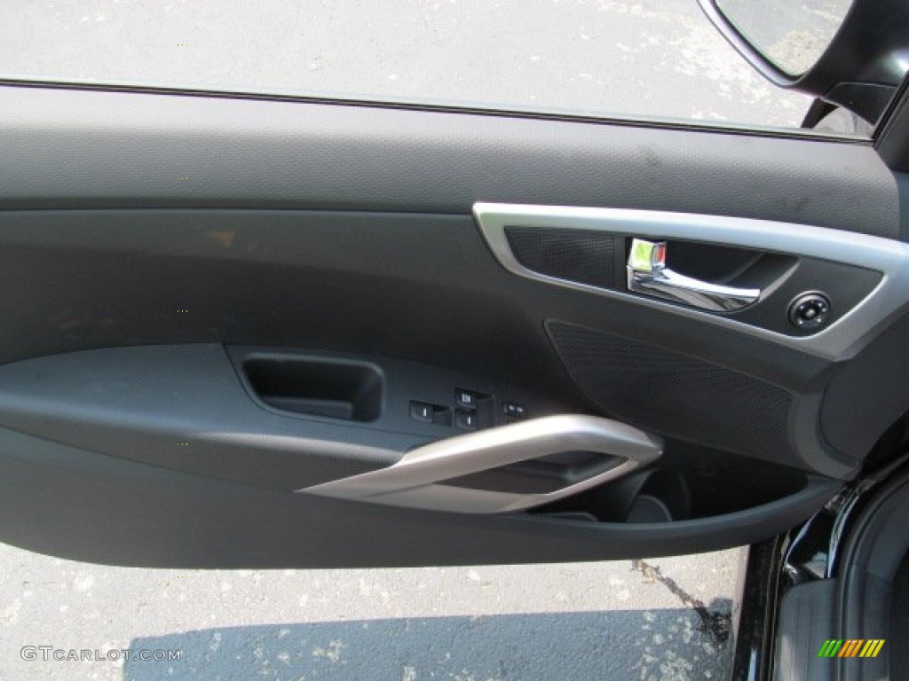 2012 Veloster  - Ultra Black / Black photo #6