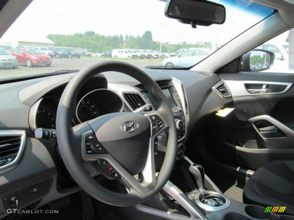 2012 Veloster  - Ultra Black / Black photo #7