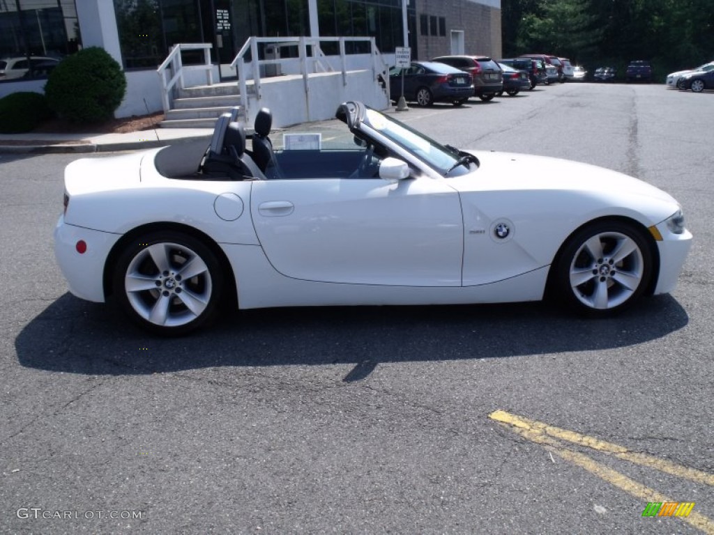 2006 Z4 3.0i Roadster - Alpine White / Black photo #2