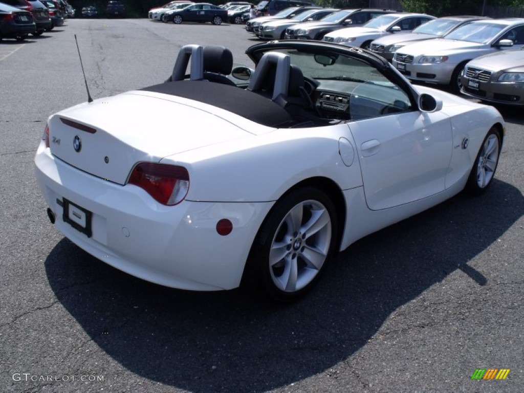 2006 Z4 3.0i Roadster - Alpine White / Black photo #3