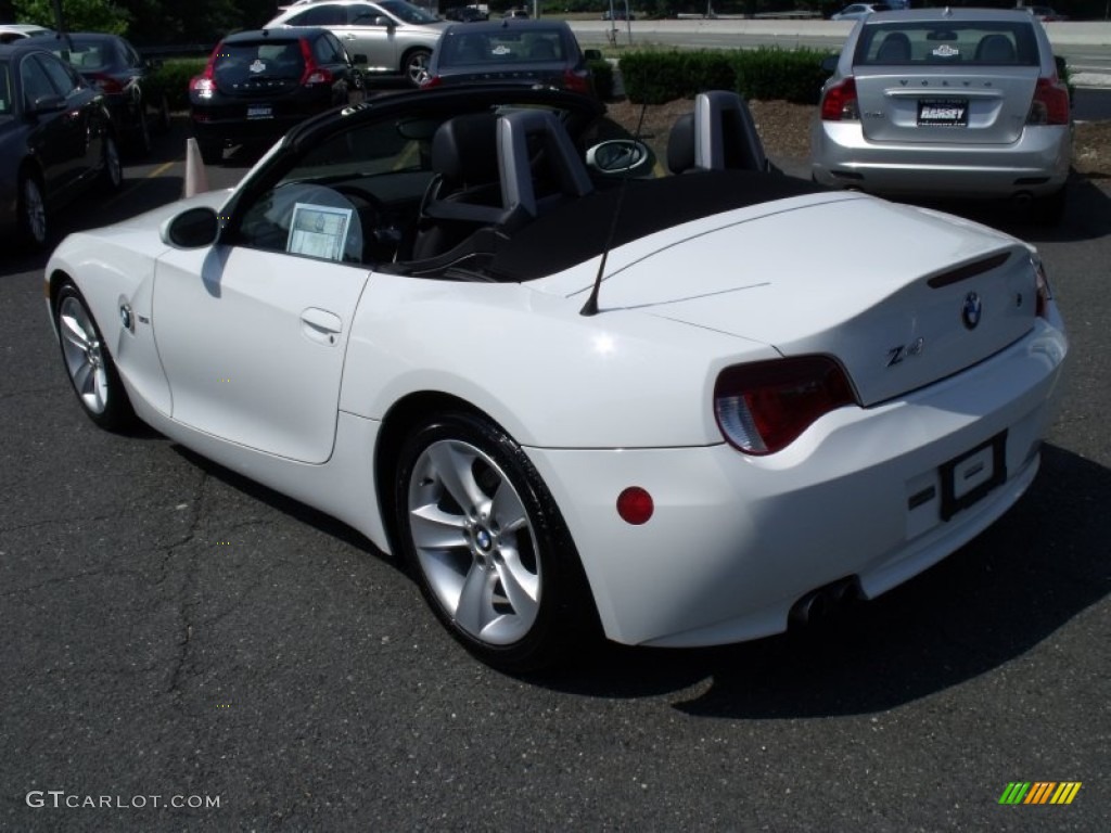 2006 Z4 3.0i Roadster - Alpine White / Black photo #5