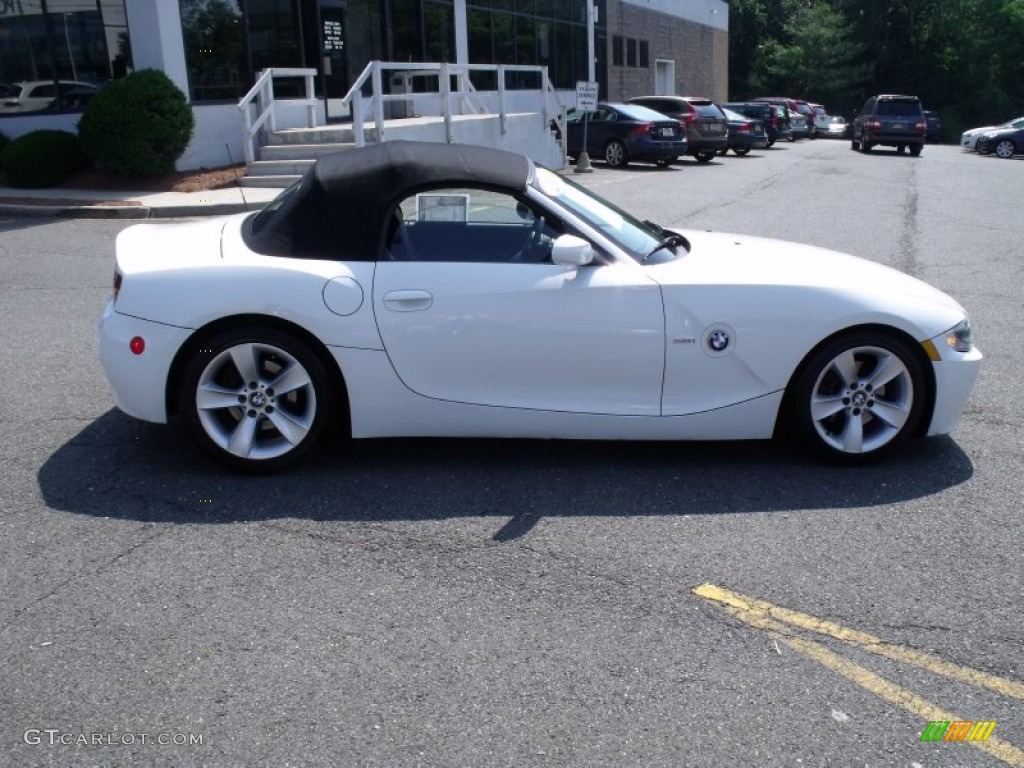 2006 Z4 3.0i Roadster - Alpine White / Black photo #10