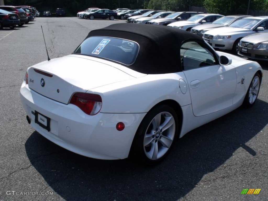 2006 Z4 3.0i Roadster - Alpine White / Black photo #11