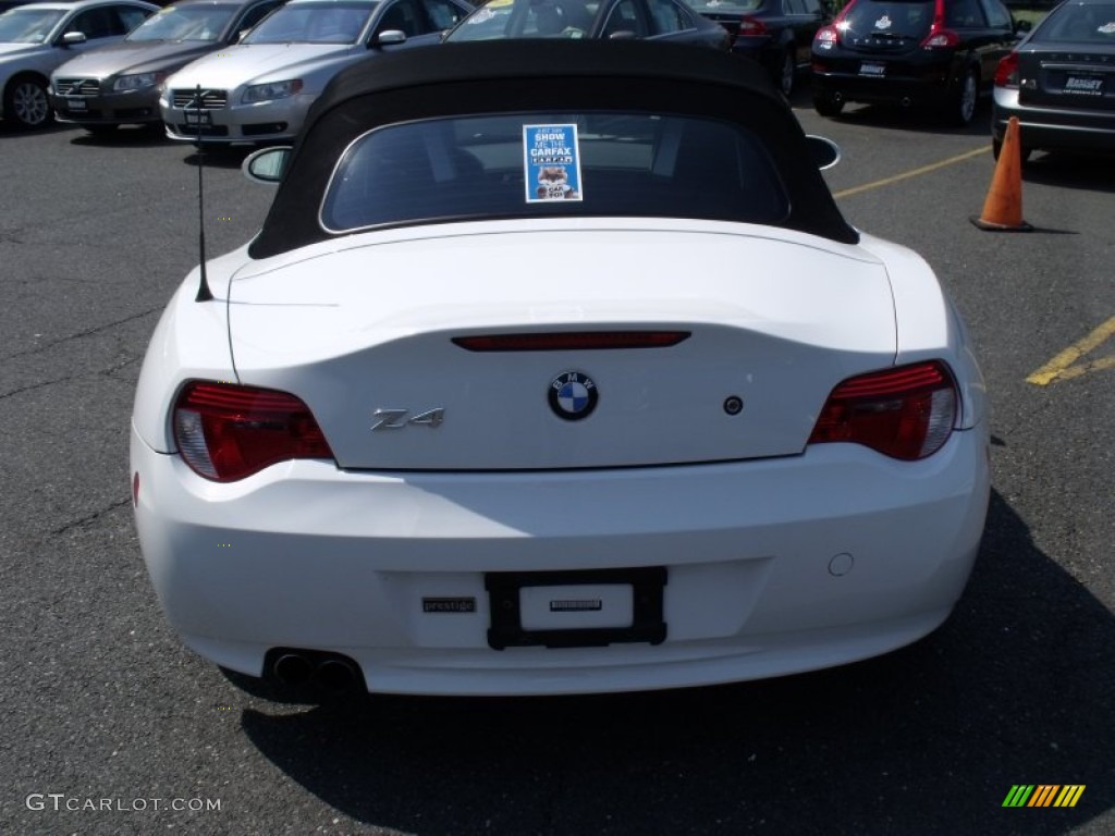 2006 Z4 3.0i Roadster - Alpine White / Black photo #12