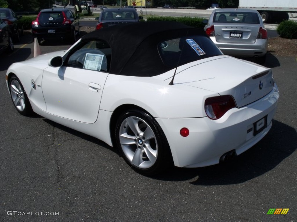 2006 Z4 3.0i Roadster - Alpine White / Black photo #13