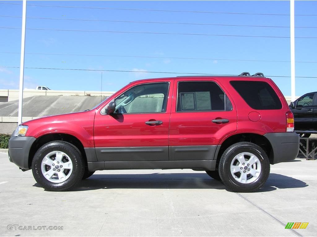 2006 Escape XLT V6 - Redfire Metallic / Medium/Dark Flint photo #2