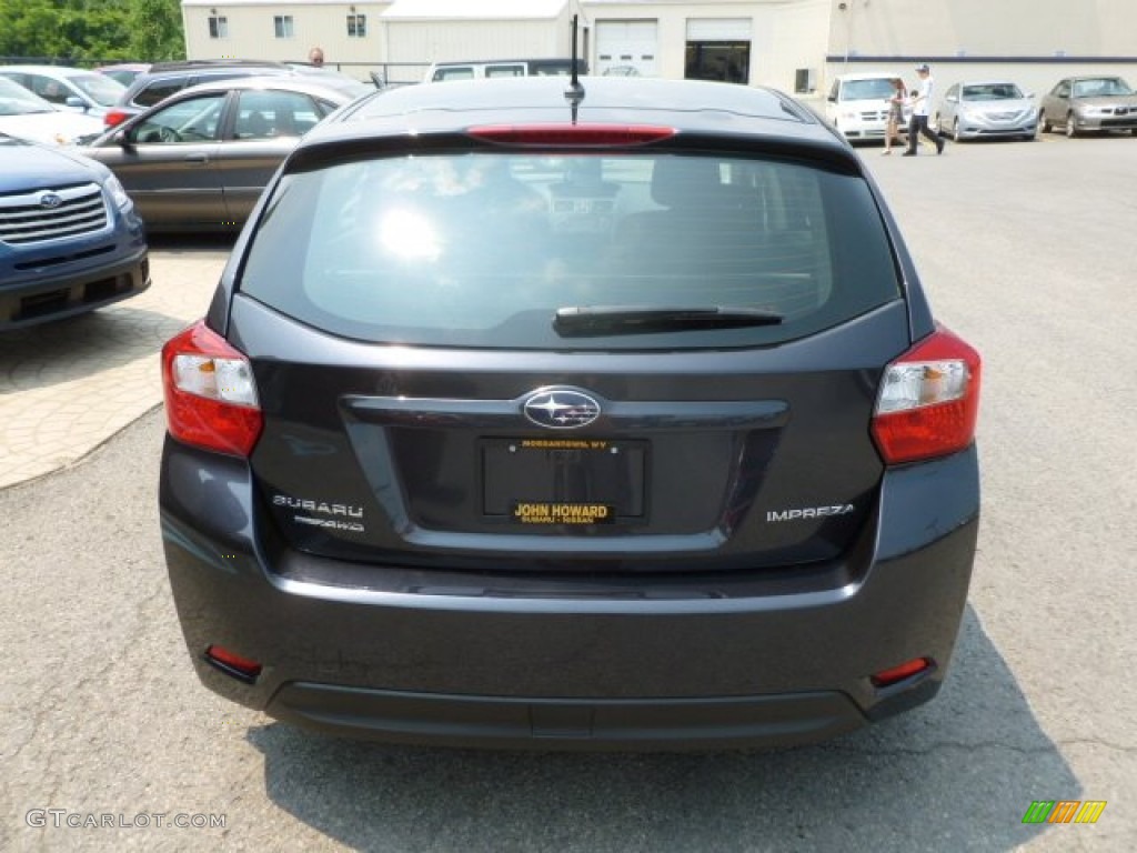 2012 Impreza 2.0i Premium 5 Door - Dark Gray Metallic / Black photo #6