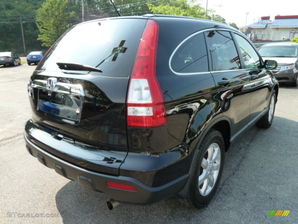 2009 CR-V EX 4WD - Crystal Black Pearl / Ivory photo #5