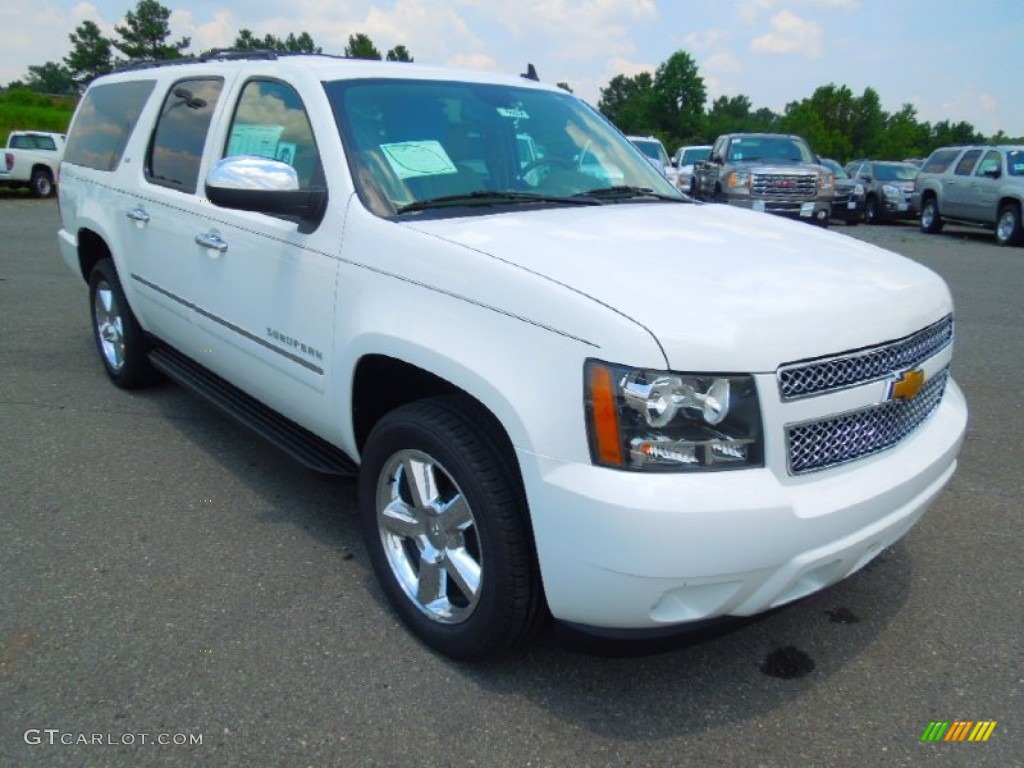 Summit White 2013 Chevrolet Suburban LTZ 4x4 Exterior Photo #67001113