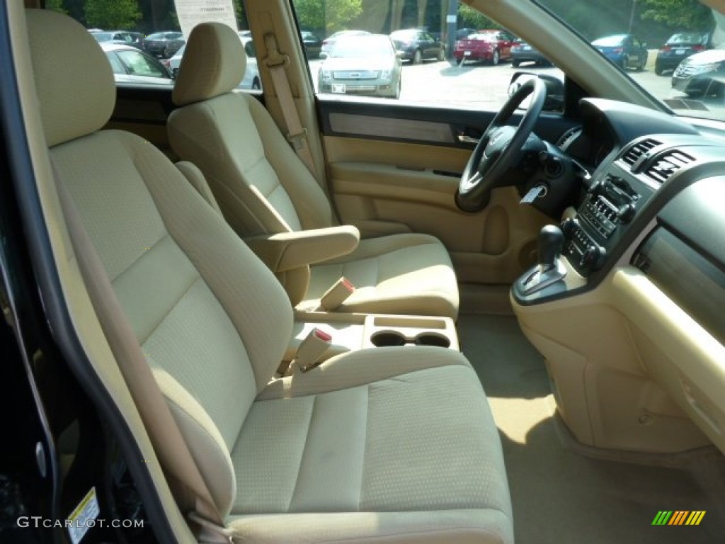 2009 CR-V EX 4WD - Crystal Black Pearl / Ivory photo #11
