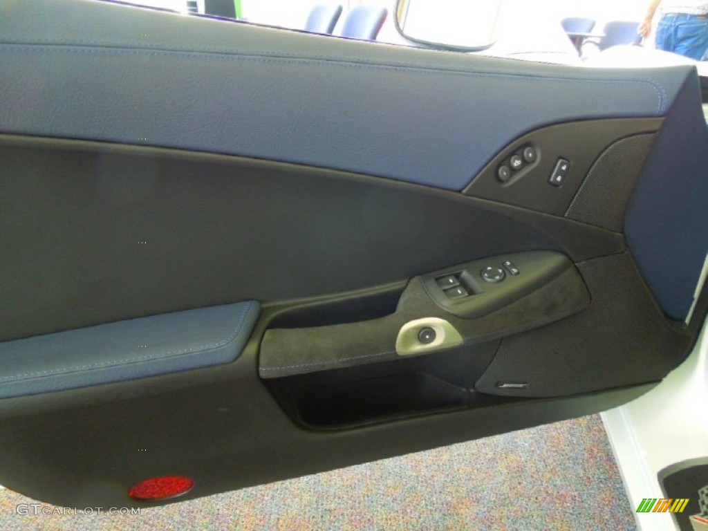 2013 Chevrolet Corvette Grand Sport Coupe Diamond Blue/60th Anniversary Design Package Door Panel Photo #67001800