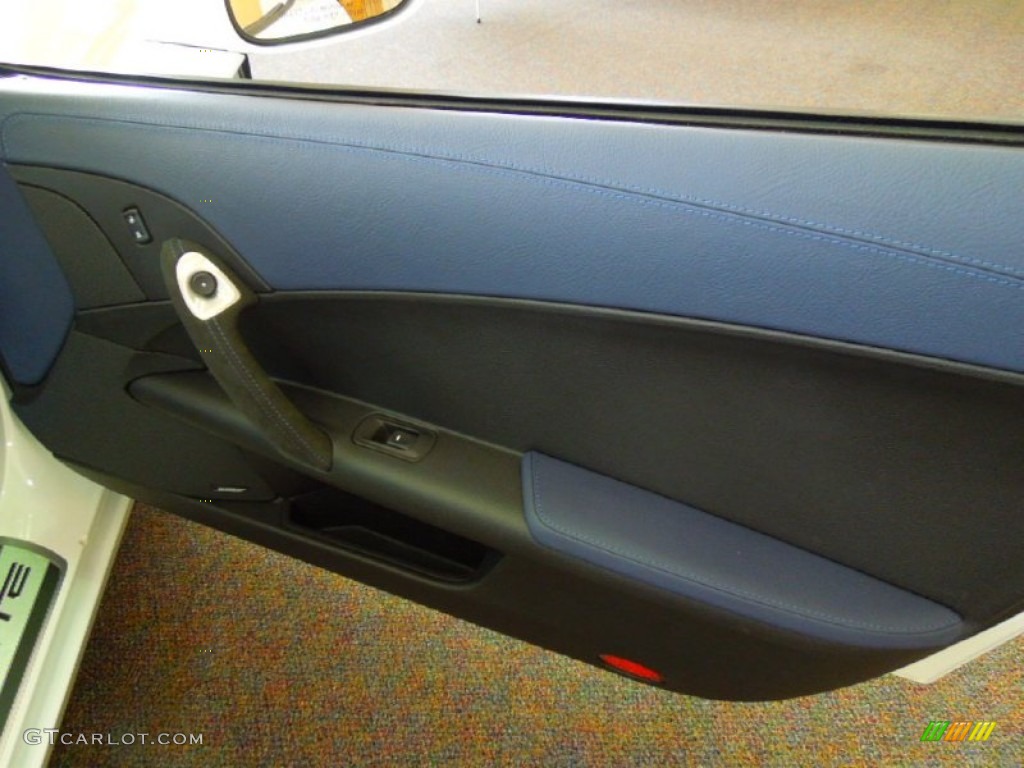 2013 Chevrolet Corvette Grand Sport Coupe Diamond Blue/60th Anniversary Design Package Door Panel Photo #67001884