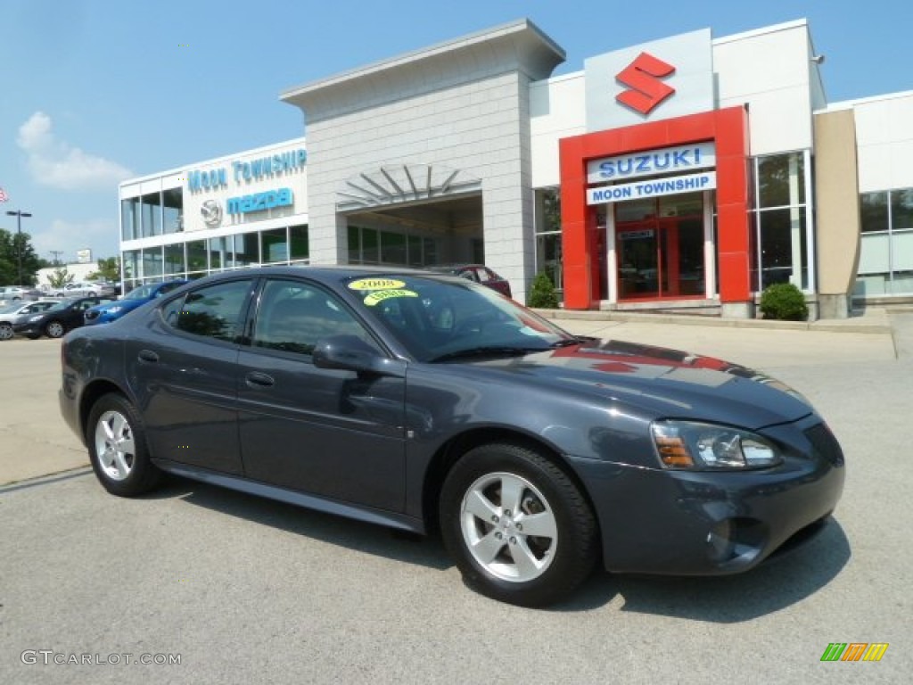2008 Grand Prix Sedan - Dark Slate Metallic / Ebony photo #1