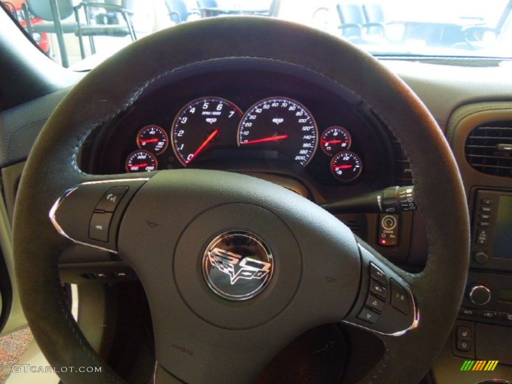 2013 Chevrolet Corvette Grand Sport Coupe Diamond Blue/60th Anniversary Design Package Steering Wheel Photo #67002043
