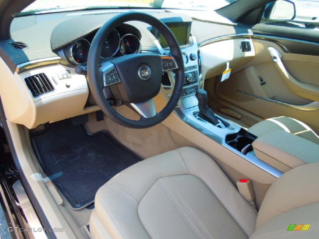 Cashmere/Cocoa Interior 2012 Cadillac CTS Coupe Photo #67002307