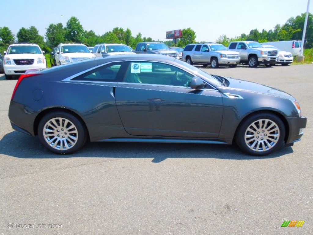 2012 CTS Coupe - Thunder Gray ChromaFlair / Light Titanium/Ebony photo #3