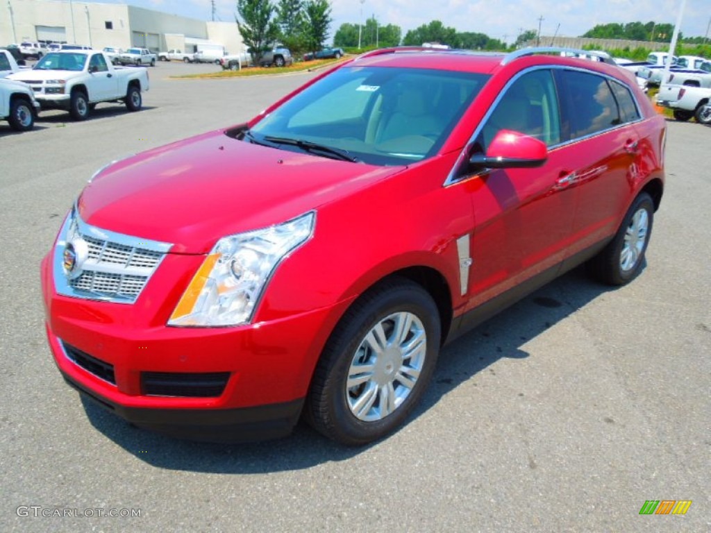 Crystal Red Tintcoat 2012 Cadillac SRX Luxury Exterior Photo #67003171