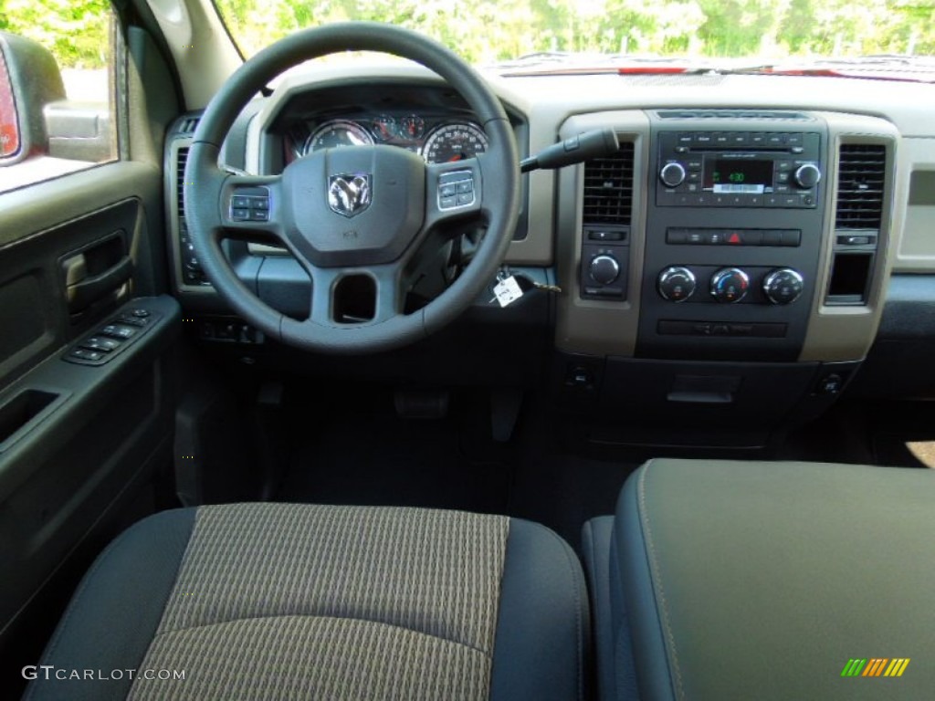 2012 Ram 1500 Express Quad Cab 4x4 - Deep Cherry Red Crystal Pearl / Dark Slate Gray/Medium Graystone photo #17