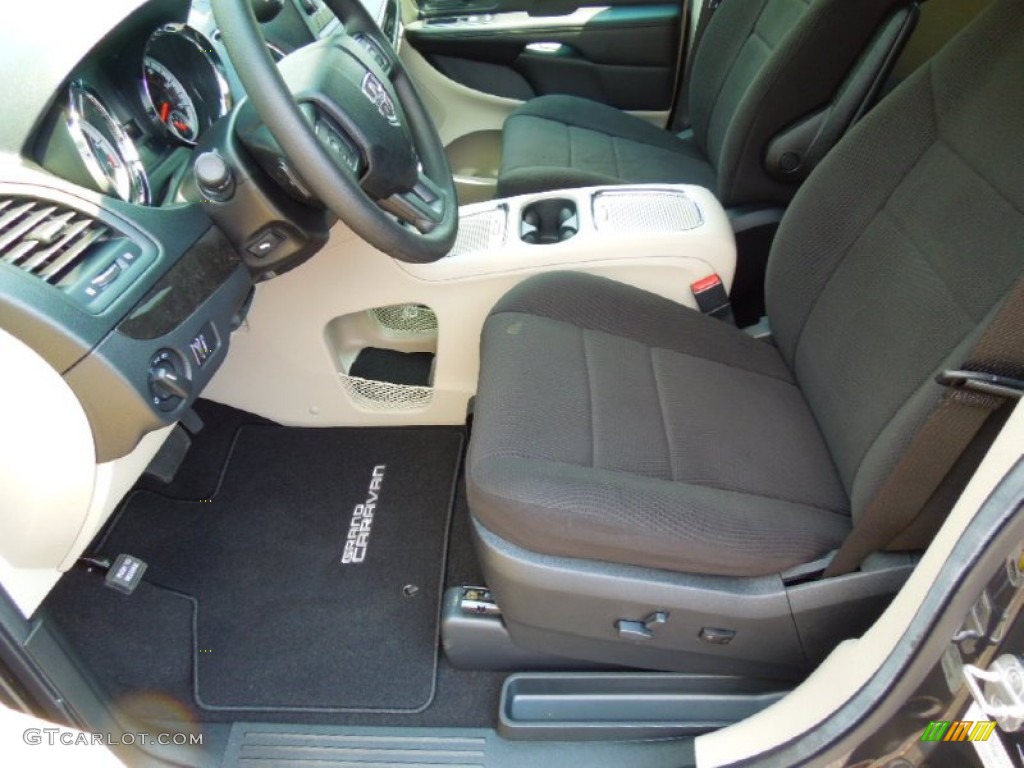 2012 Grand Caravan SXT - Dark Charcoal Pearl / Black/Light Graystone photo #8