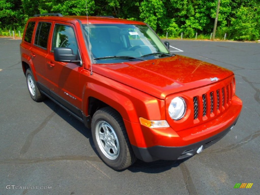 2012 Patriot Sport - Copperhead Orange Pearl / Dark Slate Gray photo #1