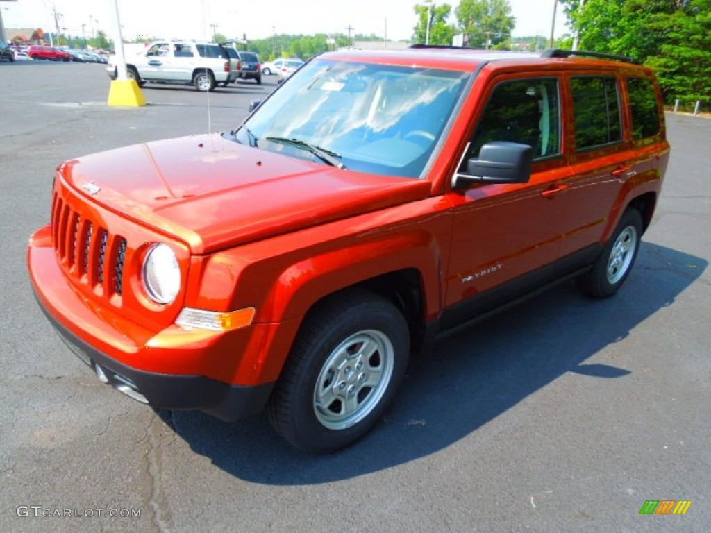 2012 Patriot Sport - Copperhead Orange Pearl / Dark Slate Gray photo #2