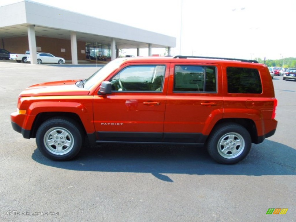 2012 Patriot Sport - Copperhead Orange Pearl / Dark Slate Gray photo #3