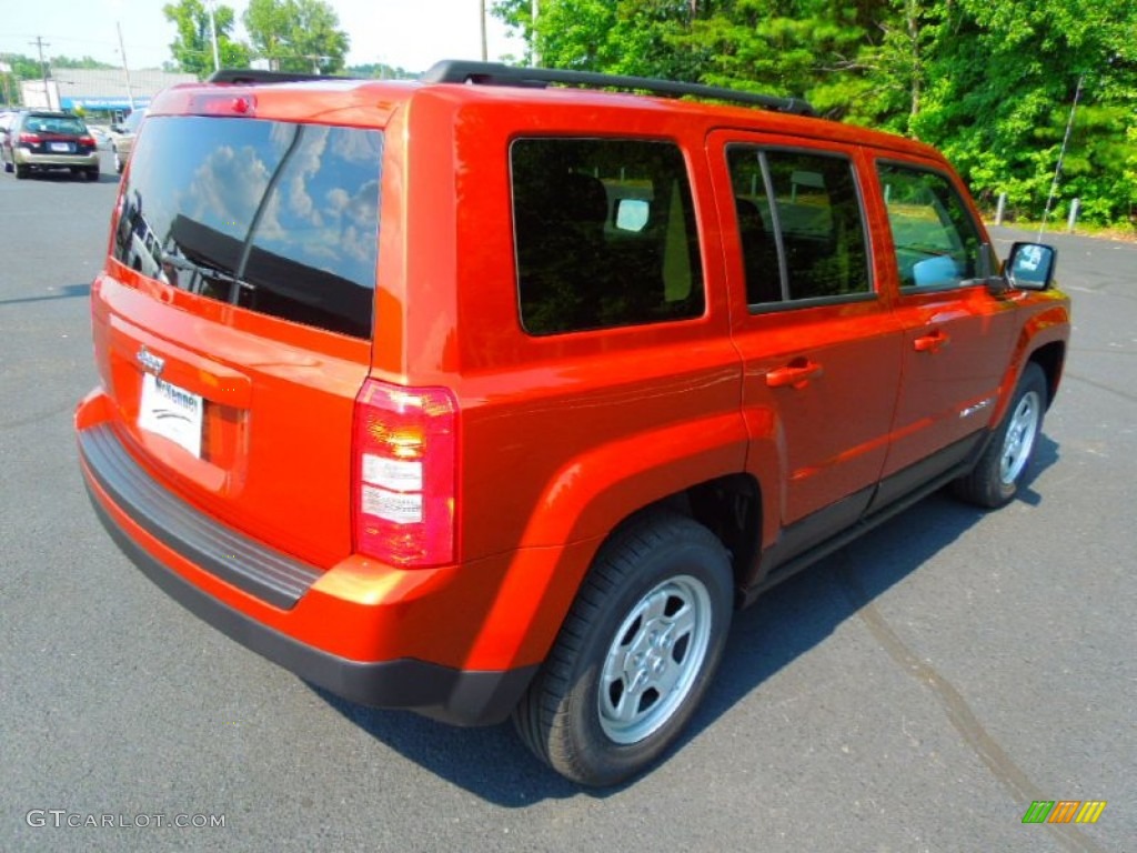 2012 Patriot Sport - Copperhead Orange Pearl / Dark Slate Gray photo #6