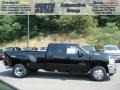 2012 Black Chevrolet Silverado 3500HD LTZ Crew Cab 4x4 Dually  photo #1