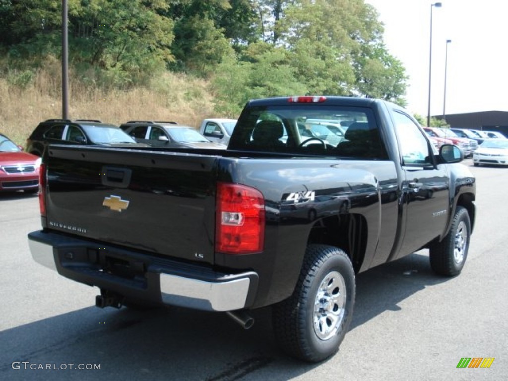 2012 Silverado 1500 LS Regular Cab 4x4 - Black / Dark Titanium photo #8