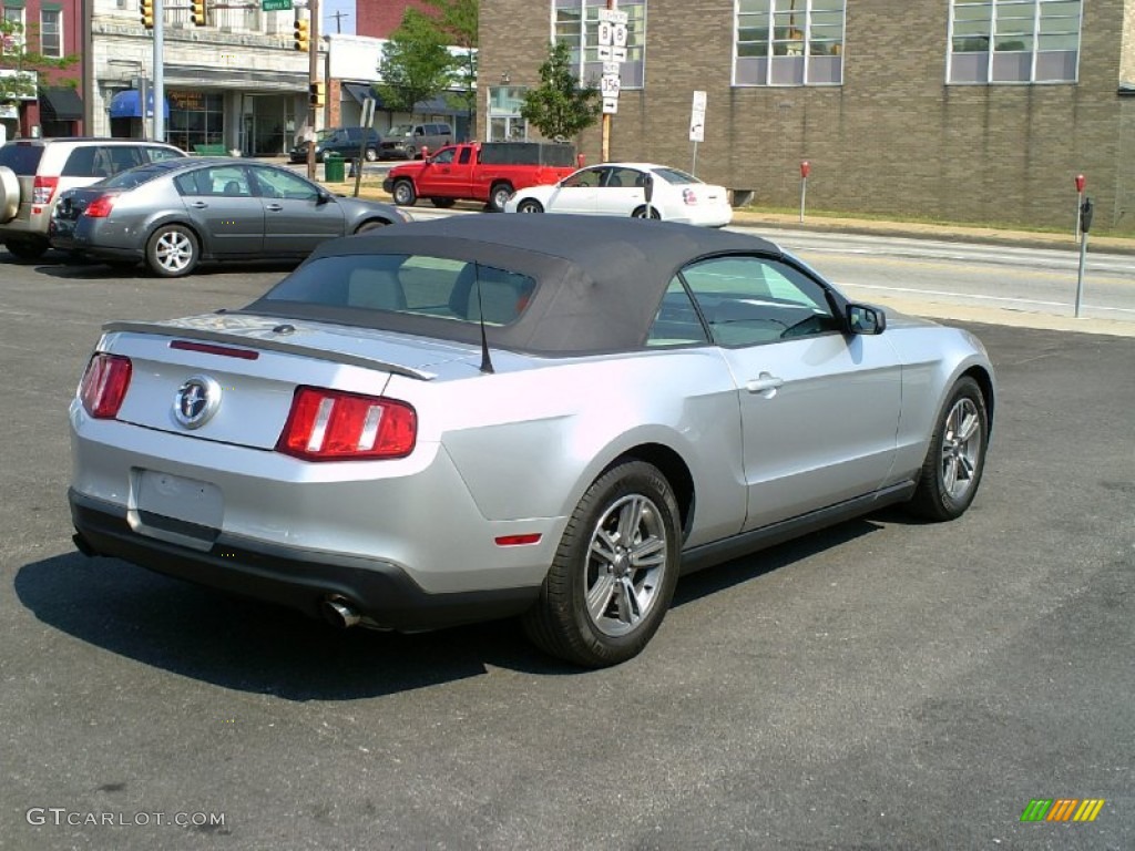 2011 Mustang V6 Premium Convertible - Ingot Silver Metallic / Stone photo #8