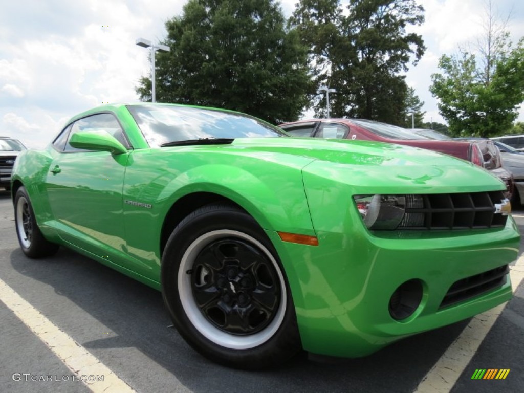 Synergy Green Metallic 2011 Chevrolet Camaro LS Coupe Exterior Photo #67007733