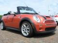 2006 Hot Orange Metallic Mini Cooper S Convertible  photo #7