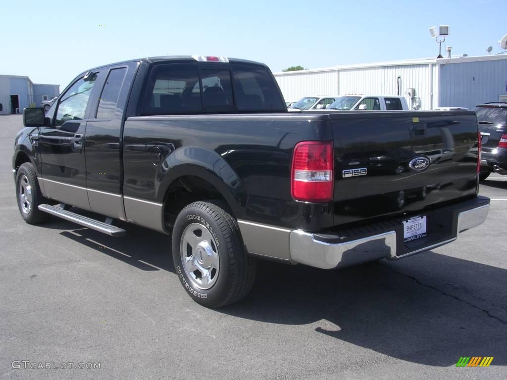 2006 F150 XLT SuperCab - Black / Tan photo #4