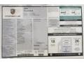 2012 Porsche Panamera 4 Window Sticker