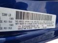 PBP: Blue Pearl 2012 Dodge Journey SE Color Code
