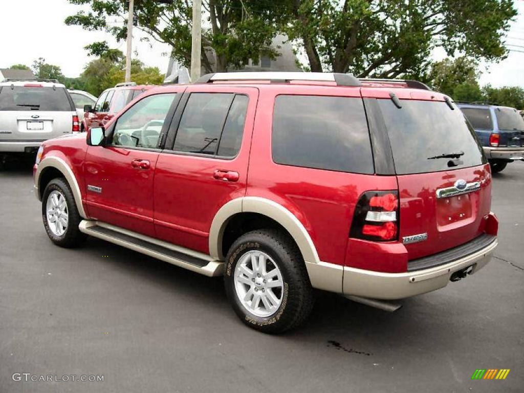 2006 Explorer Eddie Bauer 4x4 - Redfire Metallic / Camel photo #2