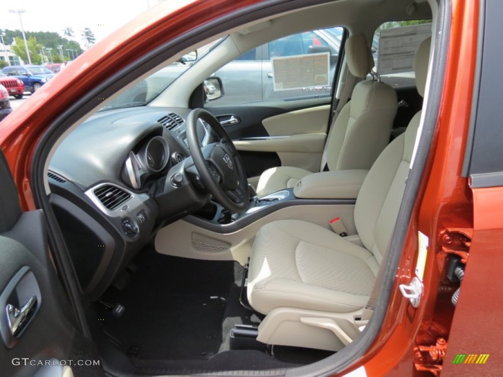 Black/Light Frost Beige Interior 2012 Dodge Journey SXT Photo #67009153
