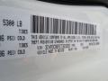 PW3: White 2012 Dodge Journey SXT Color Code