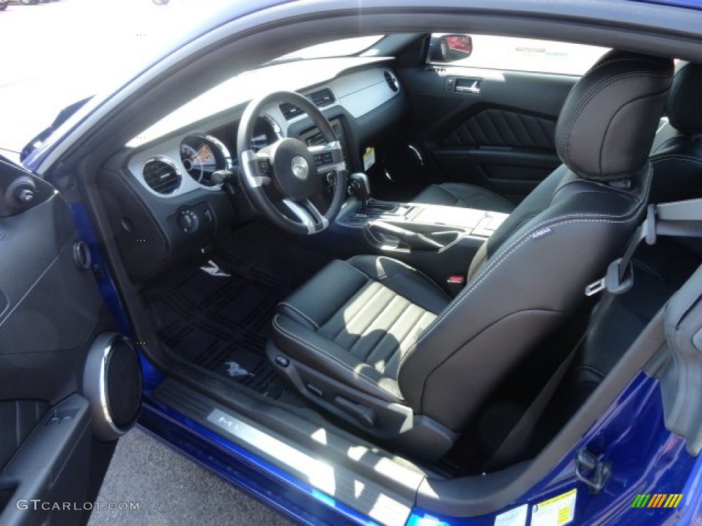 2013 Mustang V6 Premium Coupe - Deep Impact Blue Metallic / Charcoal Black photo #4