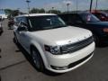 2013 White Platinum Metallic Tri-Coat Ford Flex SEL  photo #2