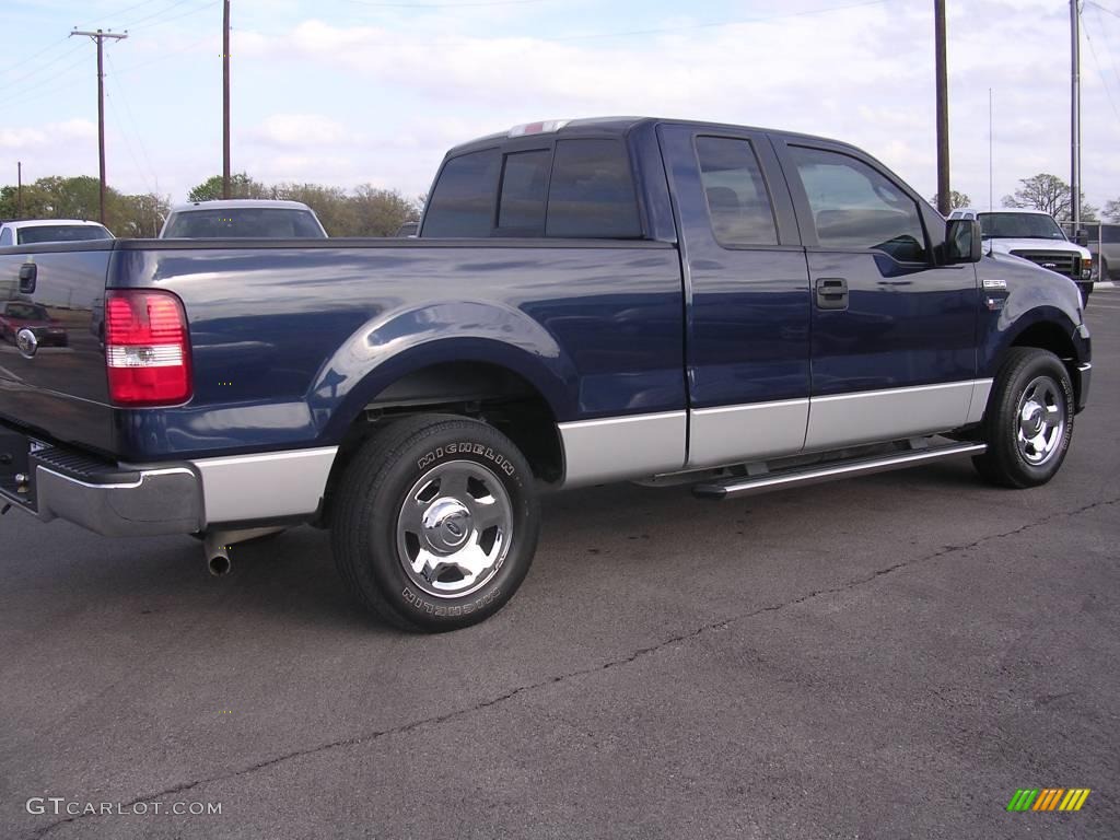 2006 F150 XLT SuperCab - True Blue Metallic / Medium/Dark Flint photo #4