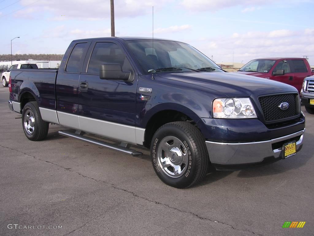 2006 F150 XLT SuperCab - True Blue Metallic / Medium/Dark Flint photo #6