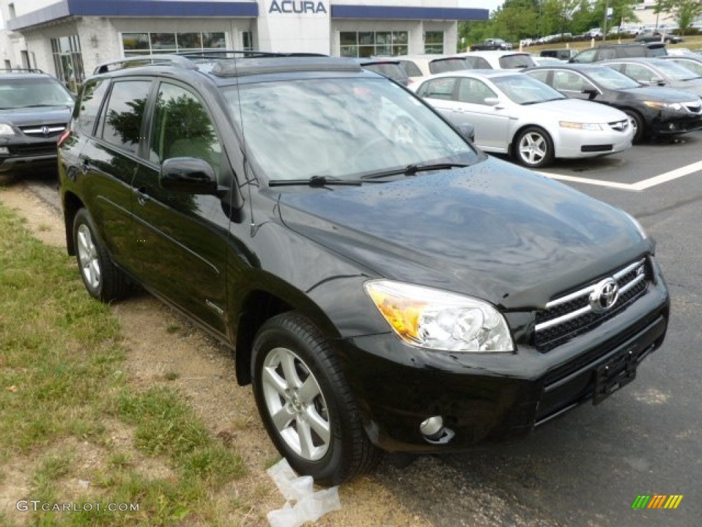 2007 RAV4 Limited 4WD - Black / Taupe photo #1
