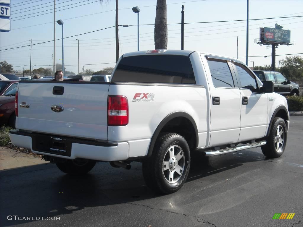 2006 F150 FX4 SuperCrew 4x4 - Oxford White / Black/Medium Flint photo #3