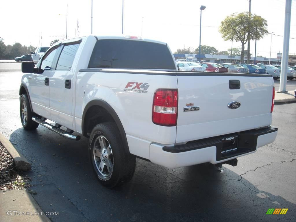 2006 F150 FX4 SuperCrew 4x4 - Oxford White / Black/Medium Flint photo #5