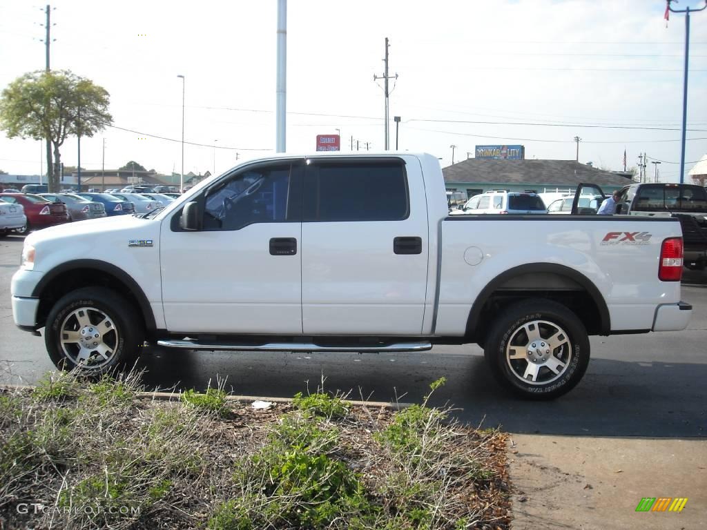 2006 F150 FX4 SuperCrew 4x4 - Oxford White / Black/Medium Flint photo #6