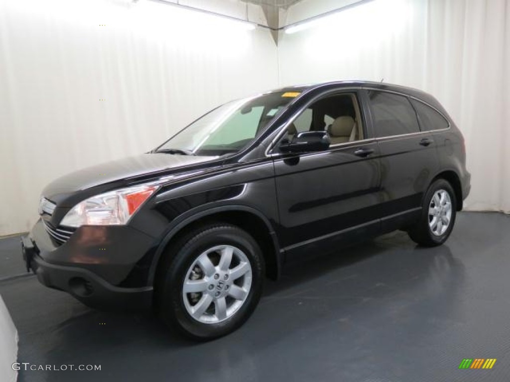 2008 CR-V EX-L - Nighthawk Black Pearl / Ivory photo #3