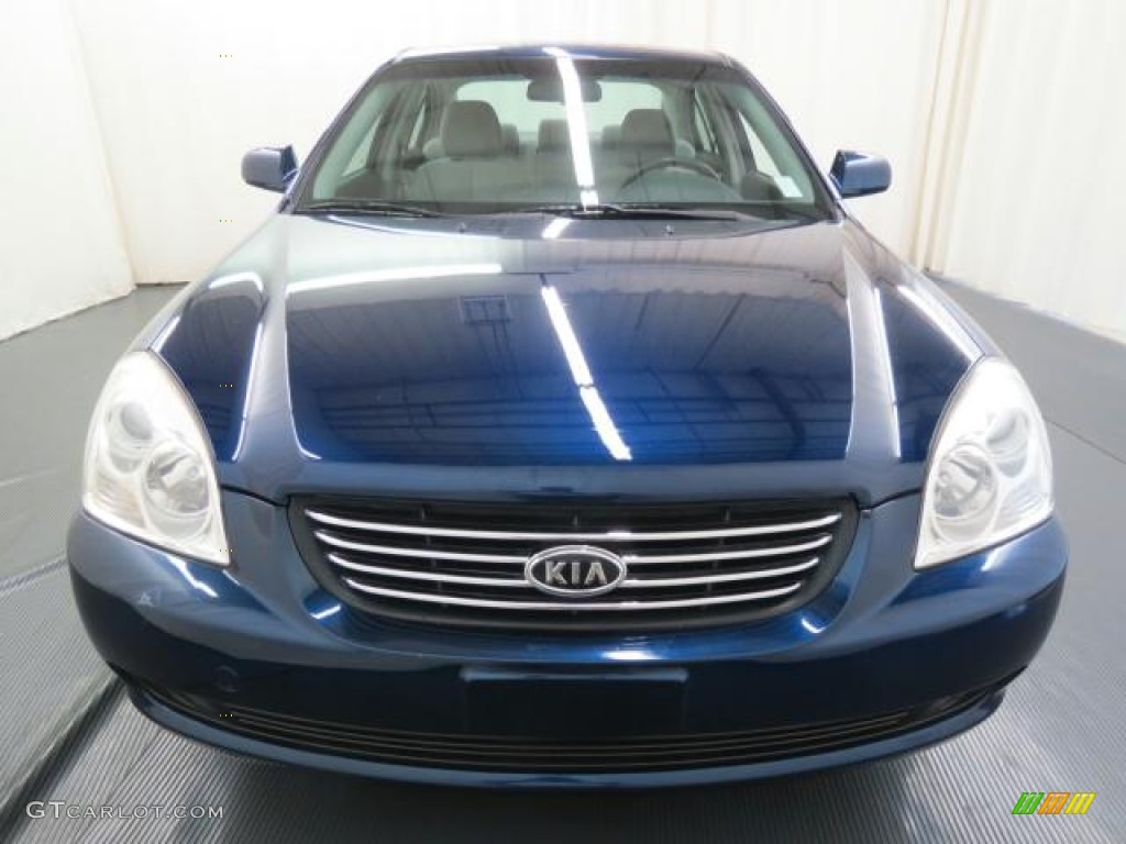 2007 Optima LX - Deep Ocean Blue Metallic / Gray photo #2