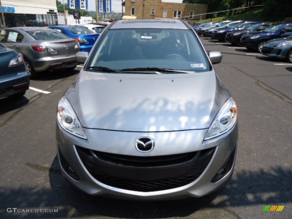 2012 MAZDA5 Grand Touring - Liquid Silver Metallic / Black photo #7