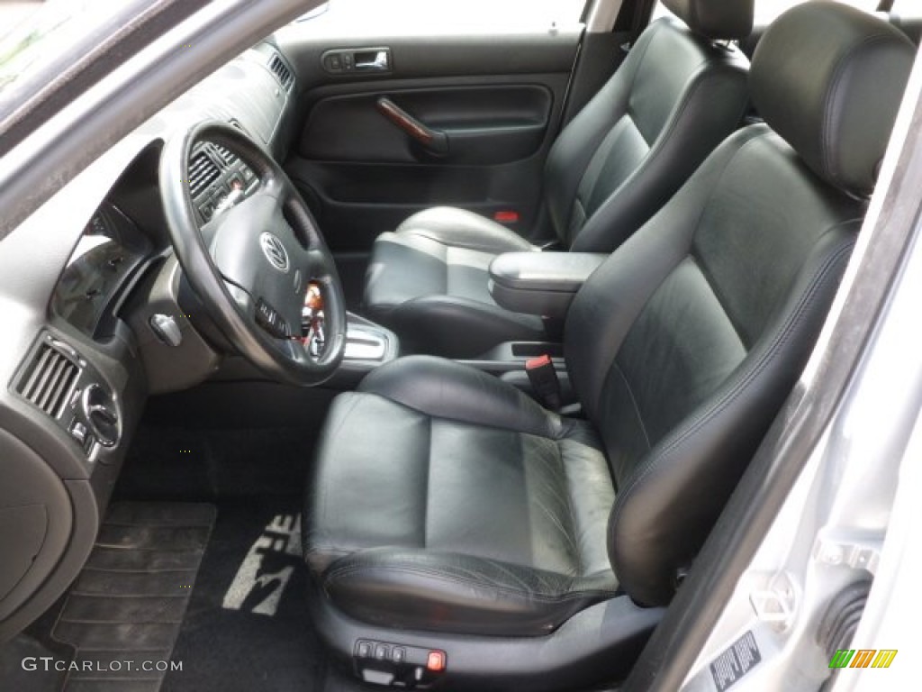 Black Interior 2002 Volkswagen Jetta GLX VR6 Wagon Photo #67014795